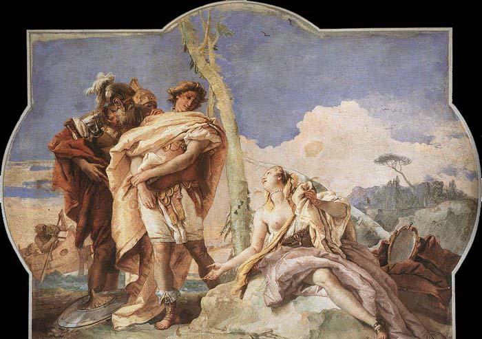 Giovanni Battista Tiepolo Rinaldo Abandoning Armida France oil painting art